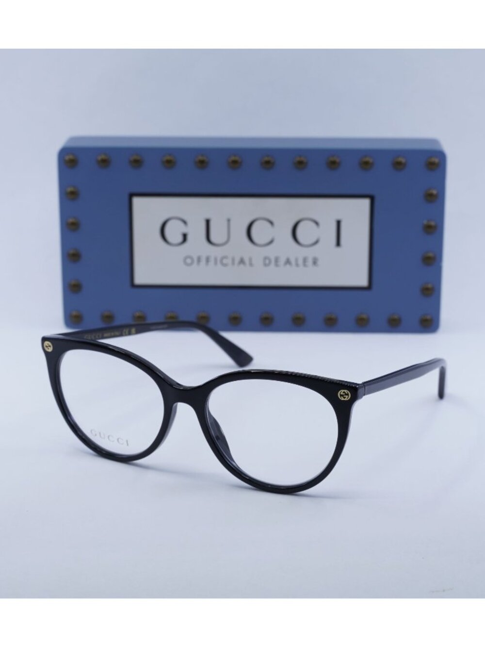 Gucci GG0093O 001 Cat Eye Eyeglasses 53mm - Black